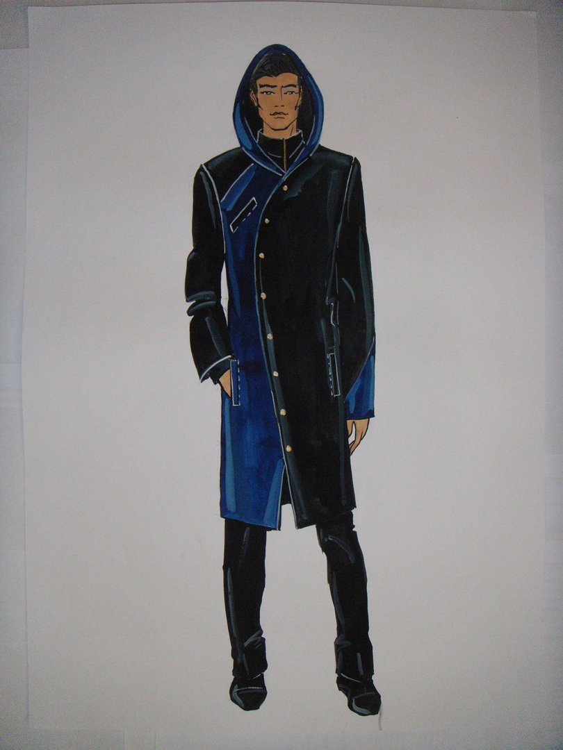Menswear fashion sketch