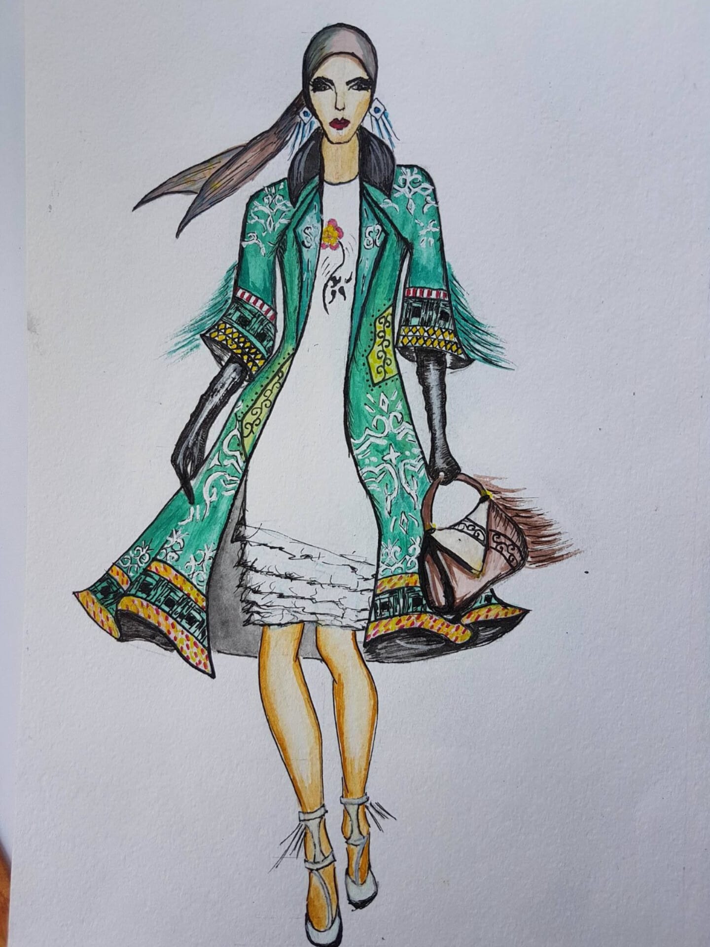 Womenswear fashion sketch